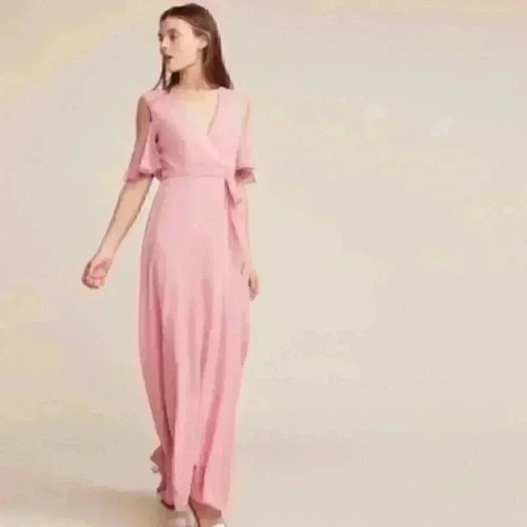 NWT BB Dakota RSVP Cross My Heart Wrap Maxi Dress - Picture 1 of 8
